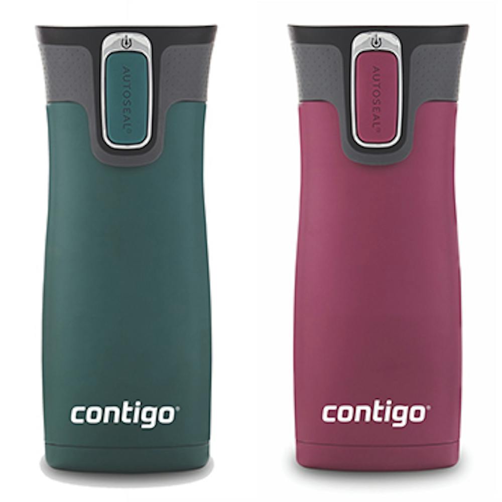 Contigo® West Loop 2.0 Stainless Steel Travel Mug with AUTOSEAL® Lid, 16oz, 2-Pack (PC75)