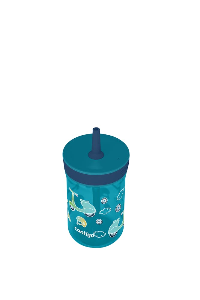 Contigo® Kids’ Leighton Straw Tumbler with Spill-Proof Leak-Proof Lid, 14oz (XKZO)