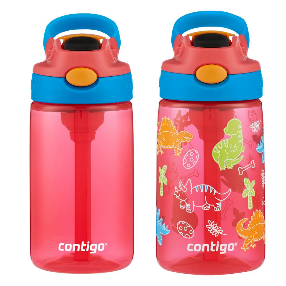 Contigo® Kids Water Bottle with Redesigned AUTOSPOUT® Straw, 14 oz, 2 pack (IAP8)