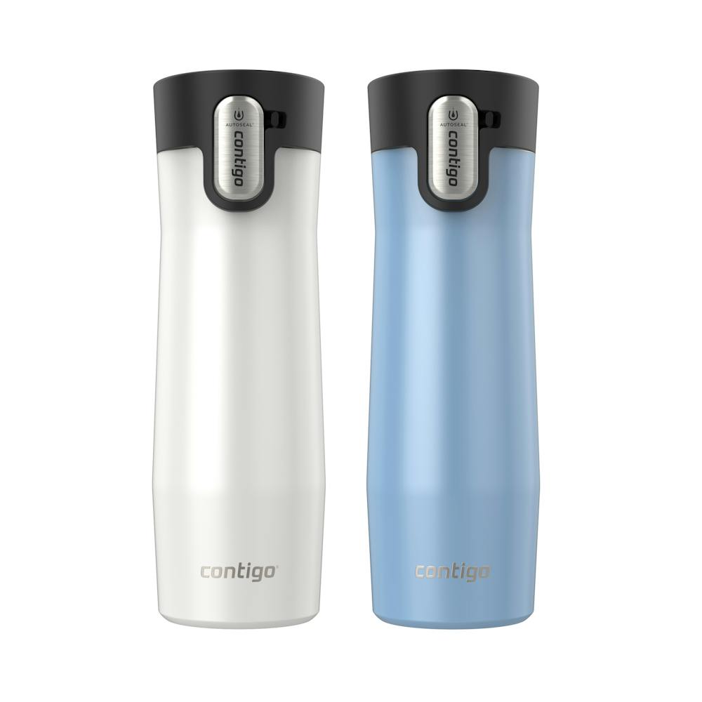 Contigo® AUTOSEAL® West Loop Vacuum-Insulated Stainless Steel Travel Mug with Easy-Clean Lid, 20 oz, 2-Pack (XXF1)