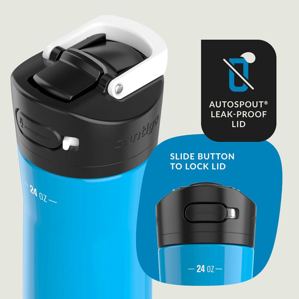 Contigo® Ashland Chill 2.0 Stainless Steel Water Bottle with AUTOSPOUT® Lid, 24oz (272N)