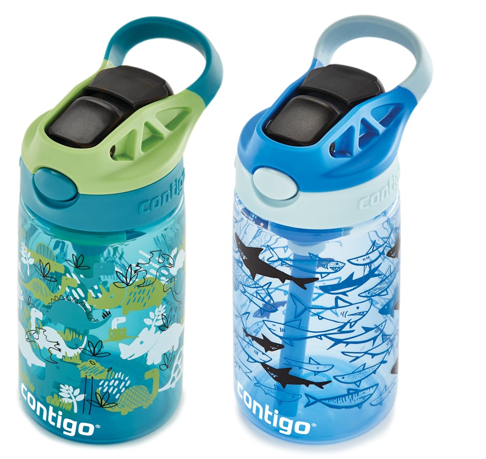 Contigo® Kids Straw Water Bottle with AUTOSPOUT® Lid, 14oz., 2 Pack (LXRW)