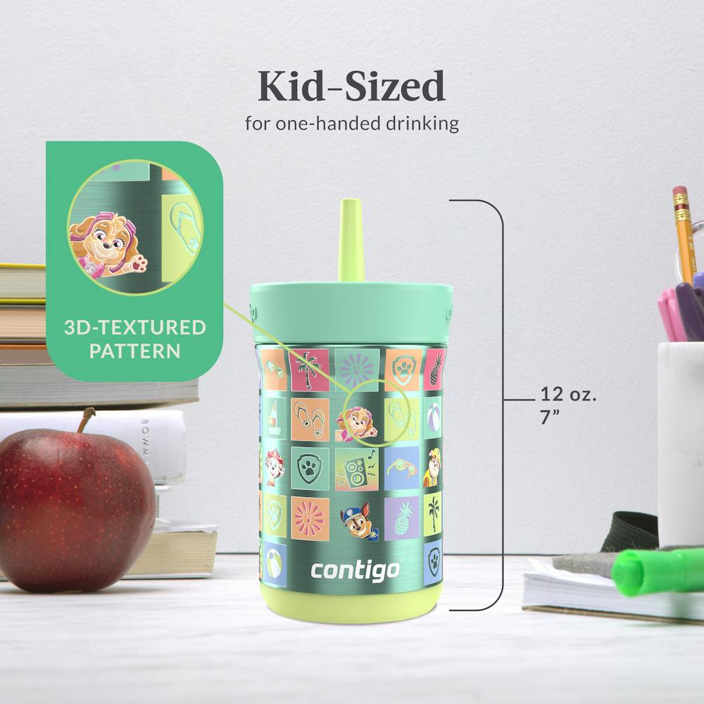Contigo® Kids Leighton Spill-Proof Stainless Steel Tumbler with Straw, 12oz (JH8R)