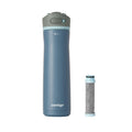 Contigo® Wells Chill Stainless Steel Filter Water Bottle with AUTOSPOUT® Straw Lid and Replacement Filter, 24 Oz (L3Z4)