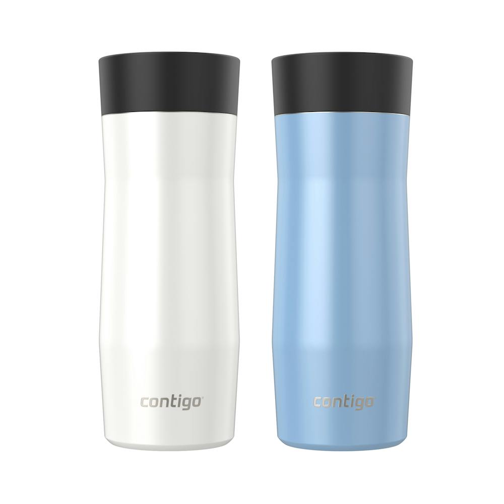 Contigo® AUTOSEAL® West Loop Vacuum-Insulated Stainless Steel Travel Mug with Easy-Clean Lid, 16 oz, 2-Pack (KFNO)