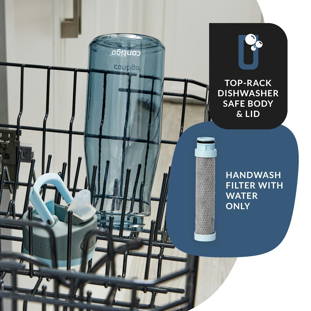 Contigo® Wells Plastic Filter Water Bottle with AUTOSPOUT® Straw Lid, 32 Oz (6OMF)