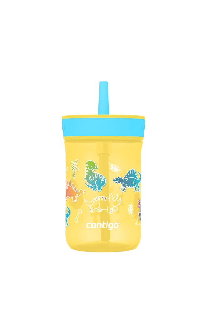Contigo® Kids’ Leighton Straw Tumbler with Spill-Proof Leak-Proof Lid, 14oz (XKZO)