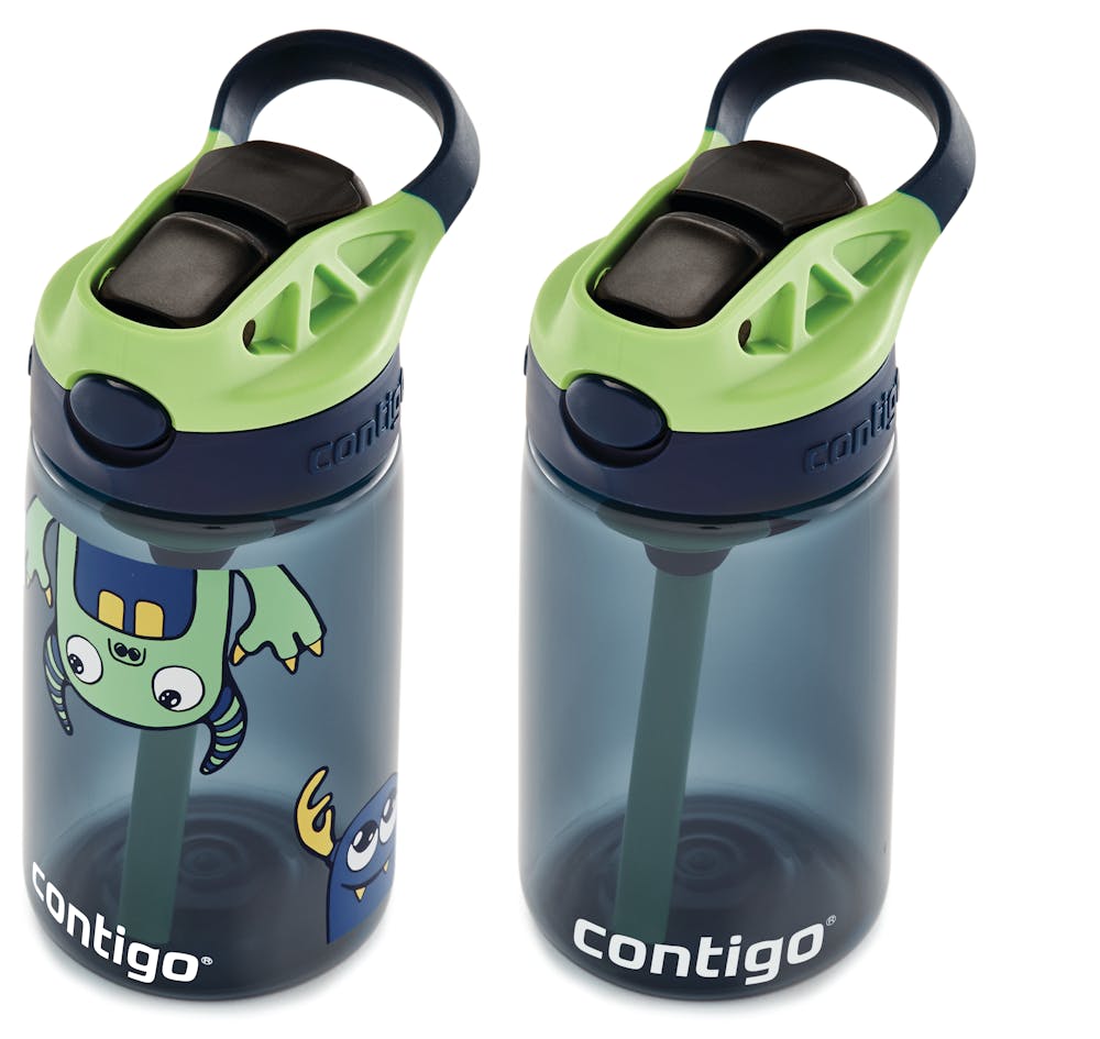 Contigo® Kids Straw Water Bottle with AUTOSPOUT® Lid, 14oz., 2 Pack (LXRW)