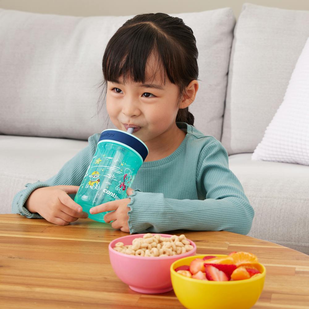 Contigo® Kids’ Leighton Straw Tumbler with Spill-Proof Leak-Proof Lid, 14oz (XKZO)