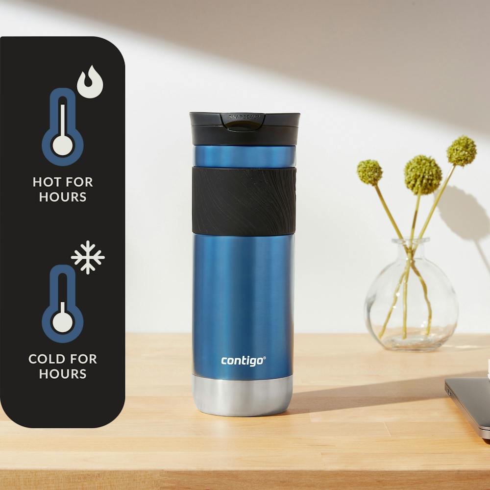 Contigo® Byron 2.0 Stainless Steel Travel Mug with SNAPSEAL™ Lid and Grip, 20oz (P4MZ)