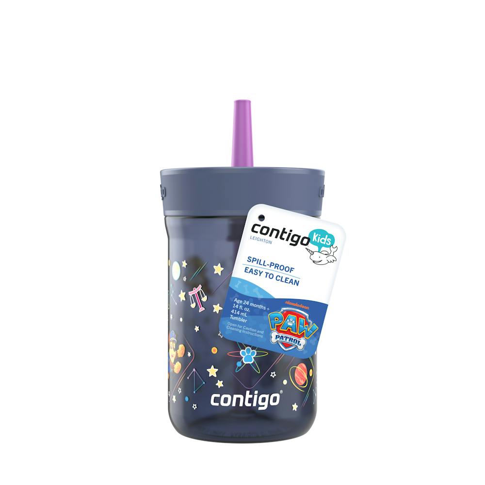Contigo® Kids’ Leighton Straw Tumbler with Spill-Proof Leak-Proof Lid, 14oz (XKZO)