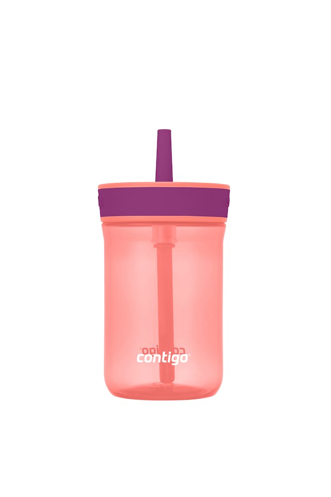 Contigo® Kids’ Leighton Straw Tumbler with Spill-Proof Leak-Proof Lid, 14oz (XKZO)