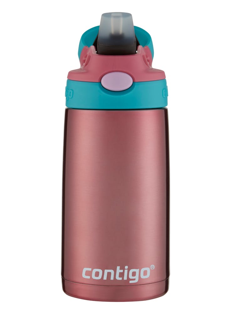 Contigo® Kids Straw Stainless Steel Water Bottle with AUTOSPOUT® Lid, 13oz (18QL)