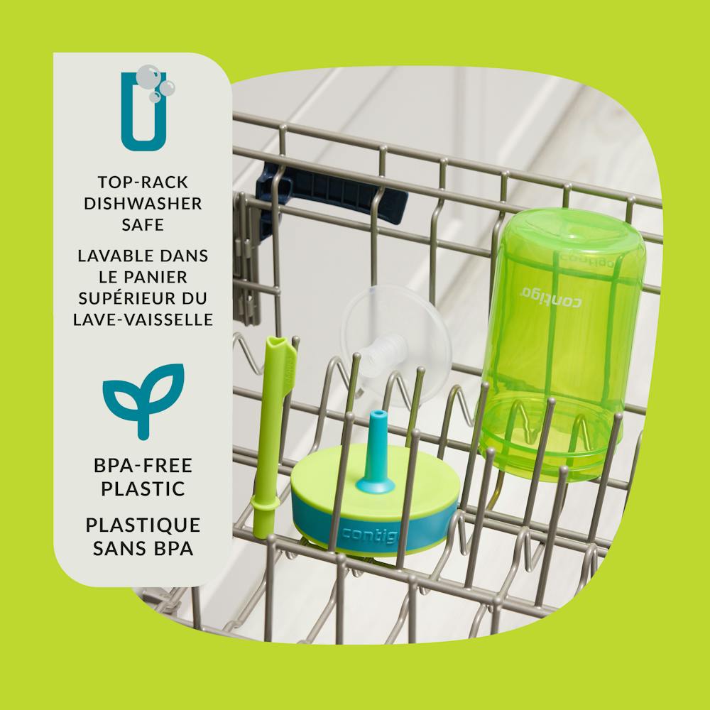 Contigo® Kids’ Leighton Straw Tumbler with Spill-Proof Leak-Proof Lid, 14oz (XKZO)