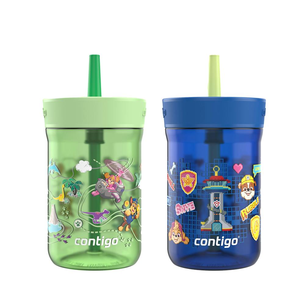 Contigo® Kids’ Leighton Straw Tumbler with Spill-Proof Leak-Proof Lid, 14oz (XKZO)