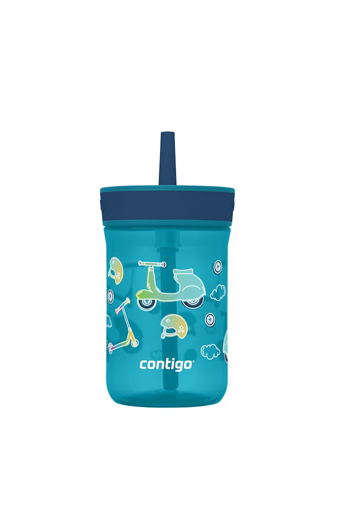 Contigo® Kids’ Leighton Straw Tumbler with Spill-Proof Leak-Proof Lid, 14oz (XKZO)