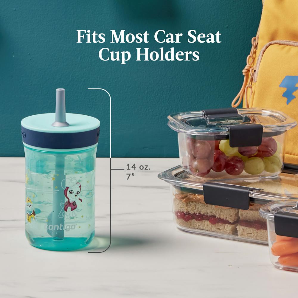 Contigo® Kids’ Leighton Straw Tumbler with Spill-Proof Leak-Proof Lid, 14oz (XKZO)