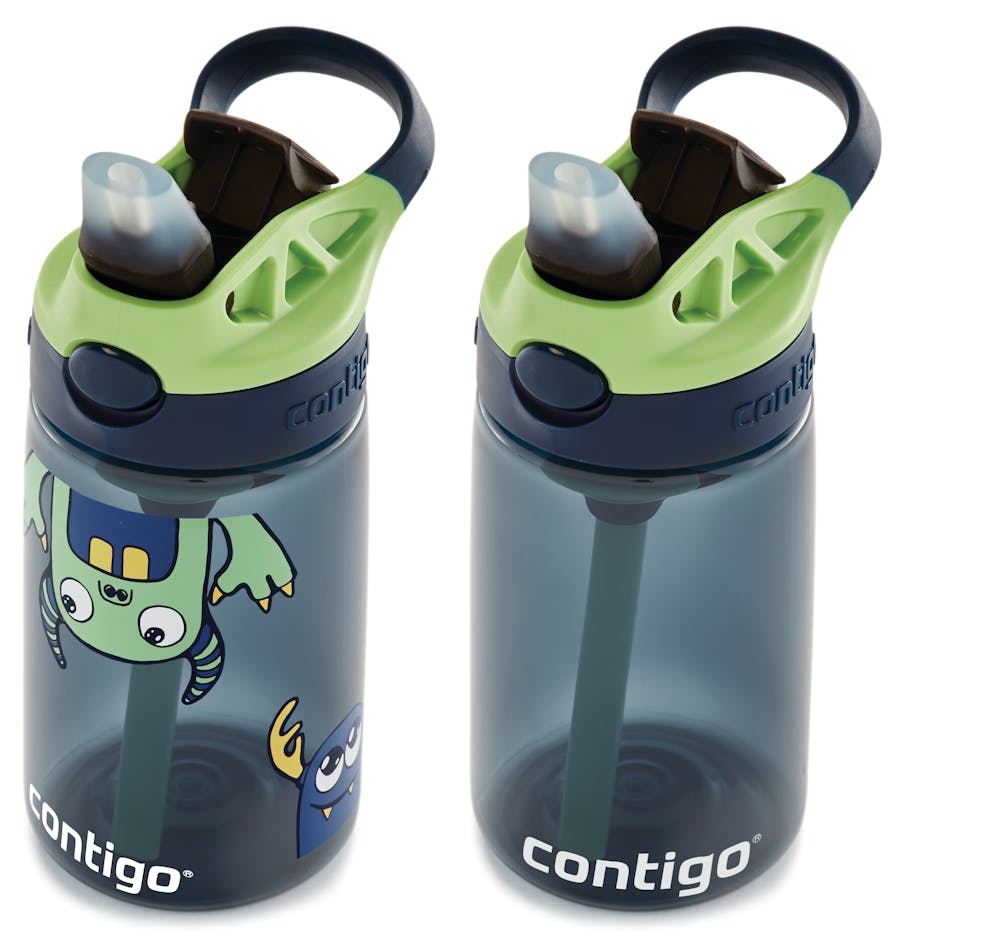 Contigo® Kids Straw Water Bottle with AUTOSPOUT® Lid, 14oz., 2 Pack (LXRW)