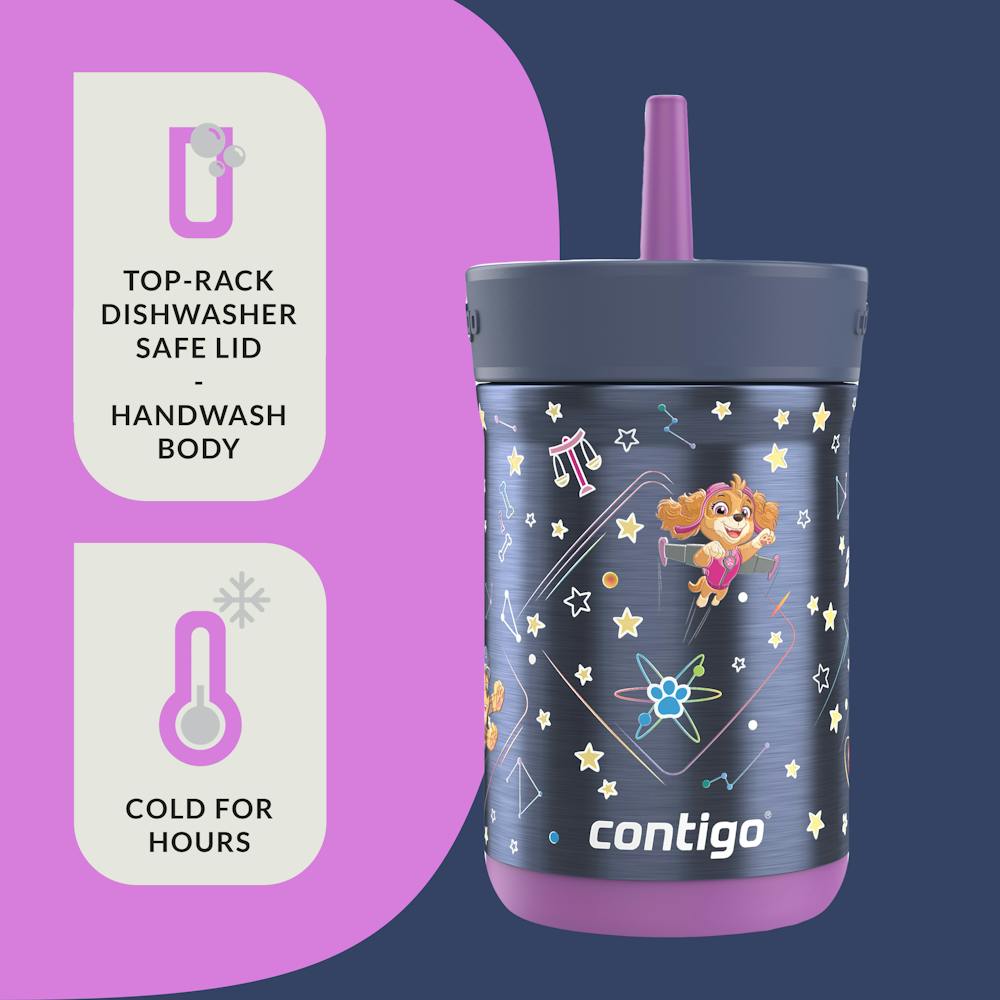 Contigo® Kids Leighton Spill-Proof Stainless Steel Tumbler with Straw, 12oz (JH8R)