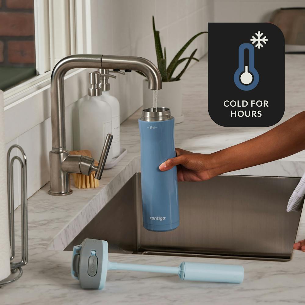 Contigo® Wells Chill Stainless Steel Filter Water Bottle with AUTOSPOUT® Straw Lid, 24 Oz (PJNY)