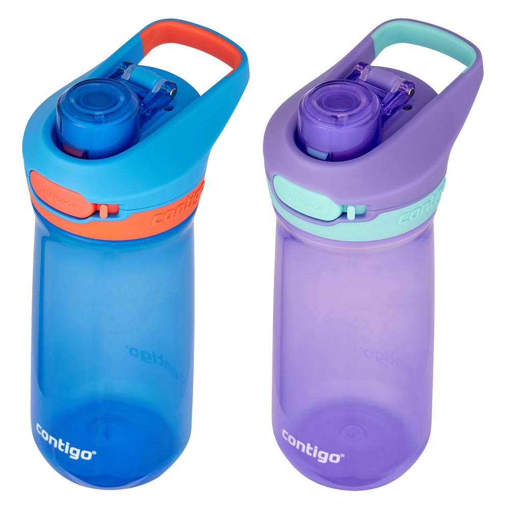 Contigo® Kids’ Jessie Water Bottle with Pop-Open Leak-Proof Chug Lid, 14oz (CVEA)
