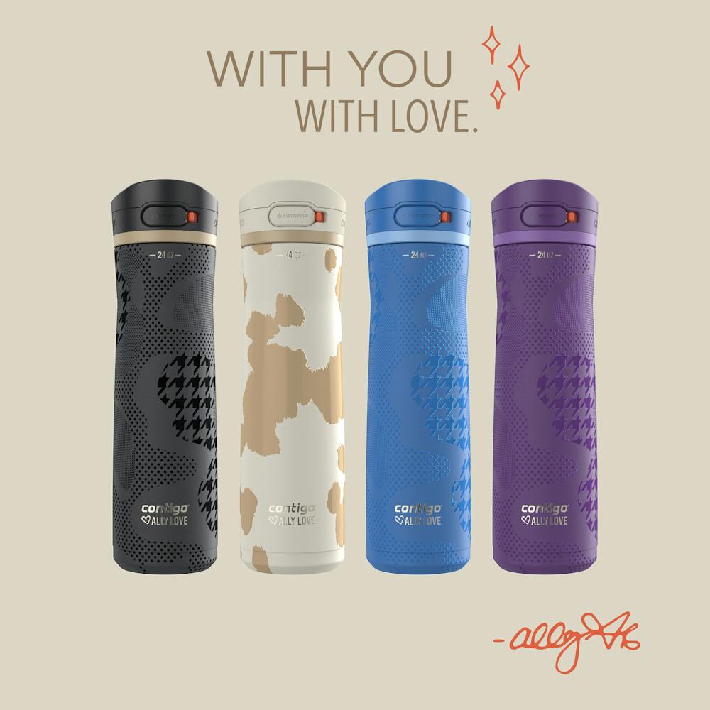Contigo® x Ally Love Jackson Chill 2.0 Stainless Steel Water Bottle with AUTOPOP® Lid, 24oz (YJXK)