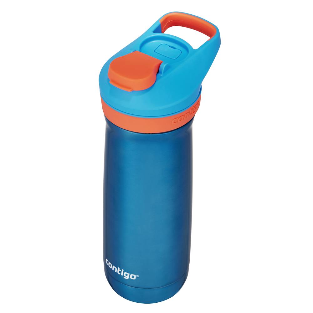 Contigo® Kids’ Casey Stainless Steel Water Bottle with Spill-Proof Leak-Proof Lid, 13oz (V1TS)