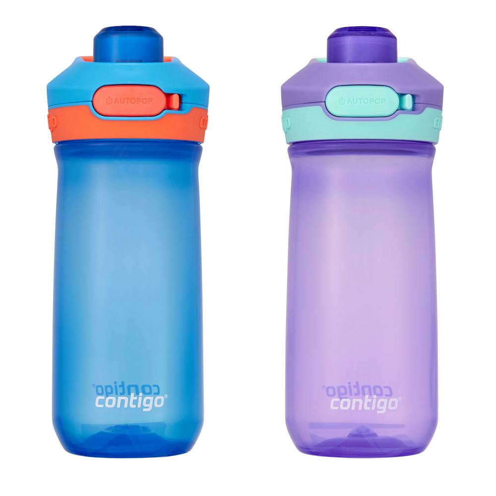 Contigo® Kids’ Jessie Water Bottle with Pop-Open Leak-Proof Chug Lid, 14oz (CVEA)