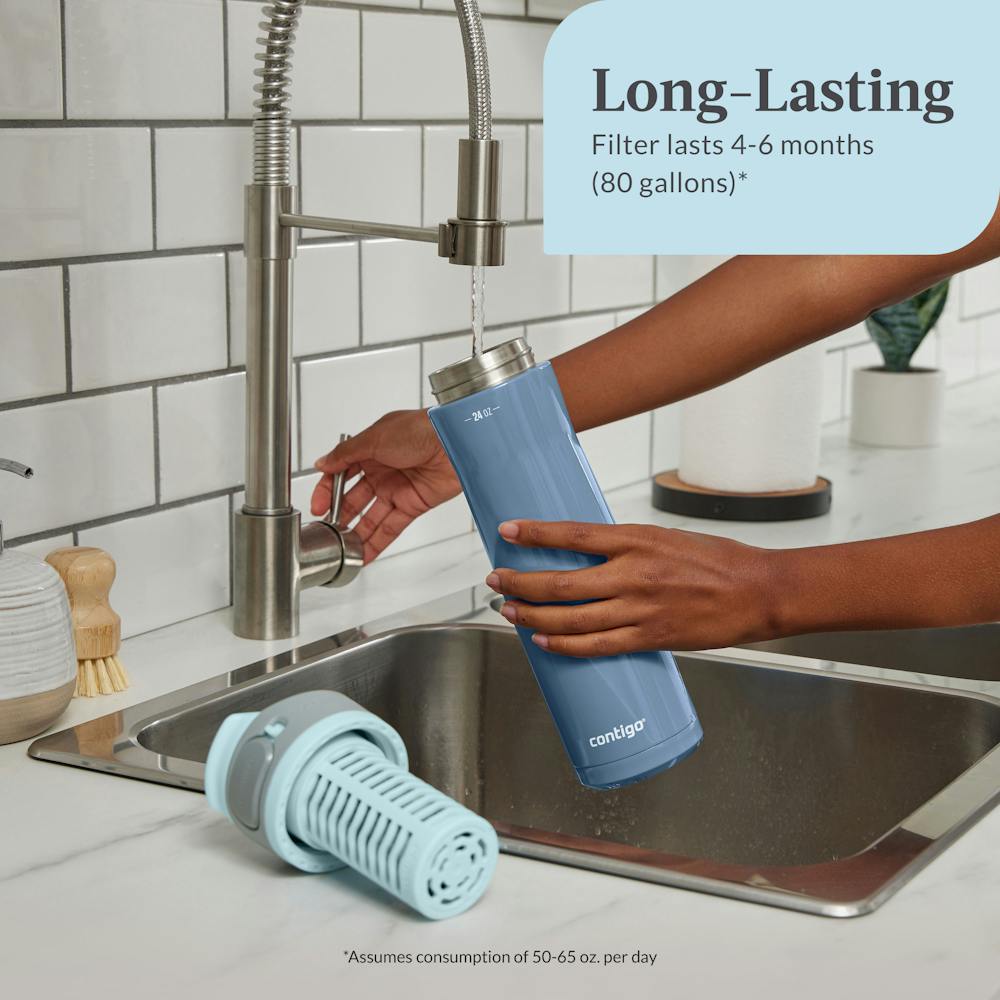Contigo® Replacement Filter for Clybourn FreeFlow Filter Water Bottle with AUTOSEAL® Lid (WA5N)