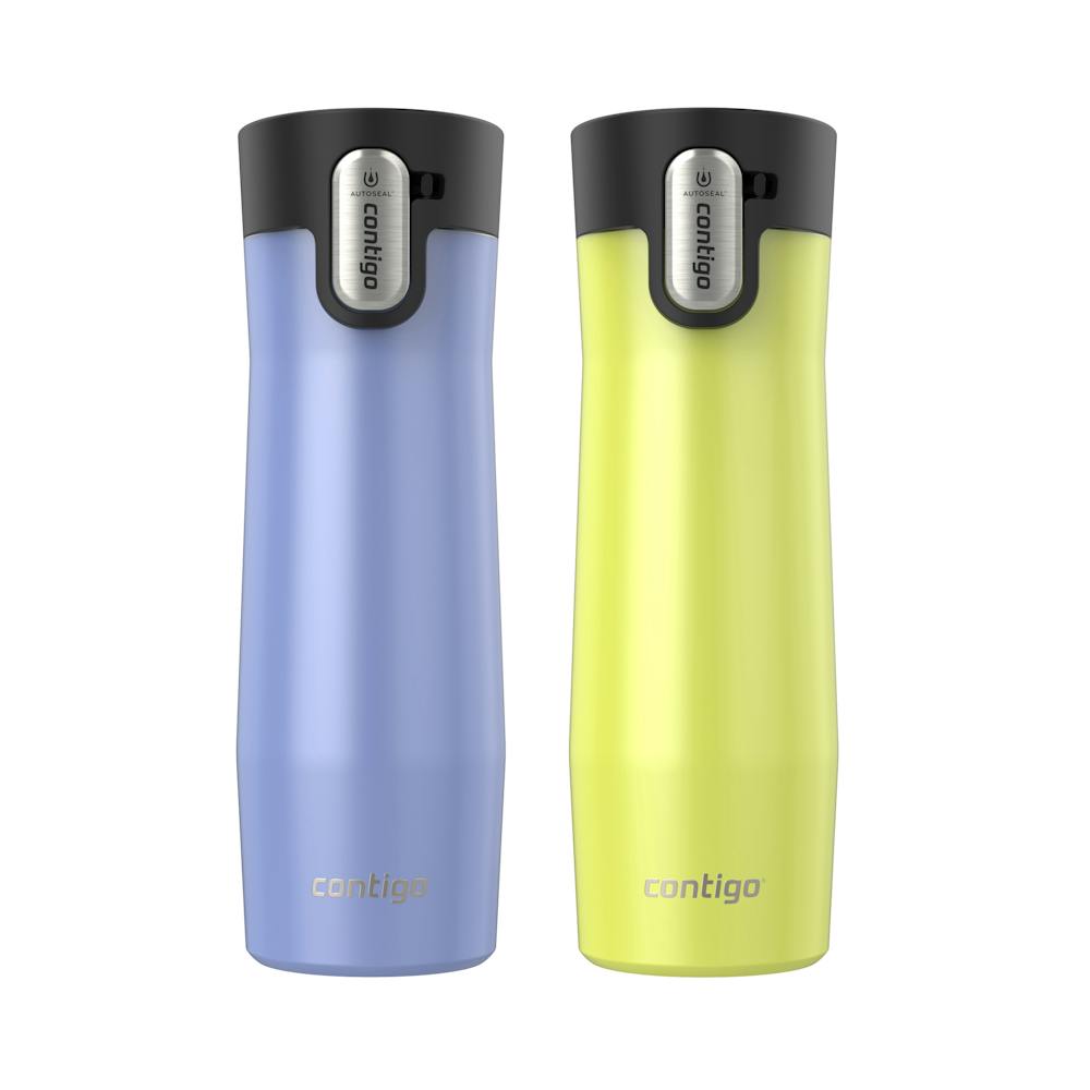 Contigo® AUTOSEAL® West Loop Vacuum-Insulated Stainless Steel Travel Mug with Easy-Clean Lid, 20 oz, 2-Pack (XXF1)