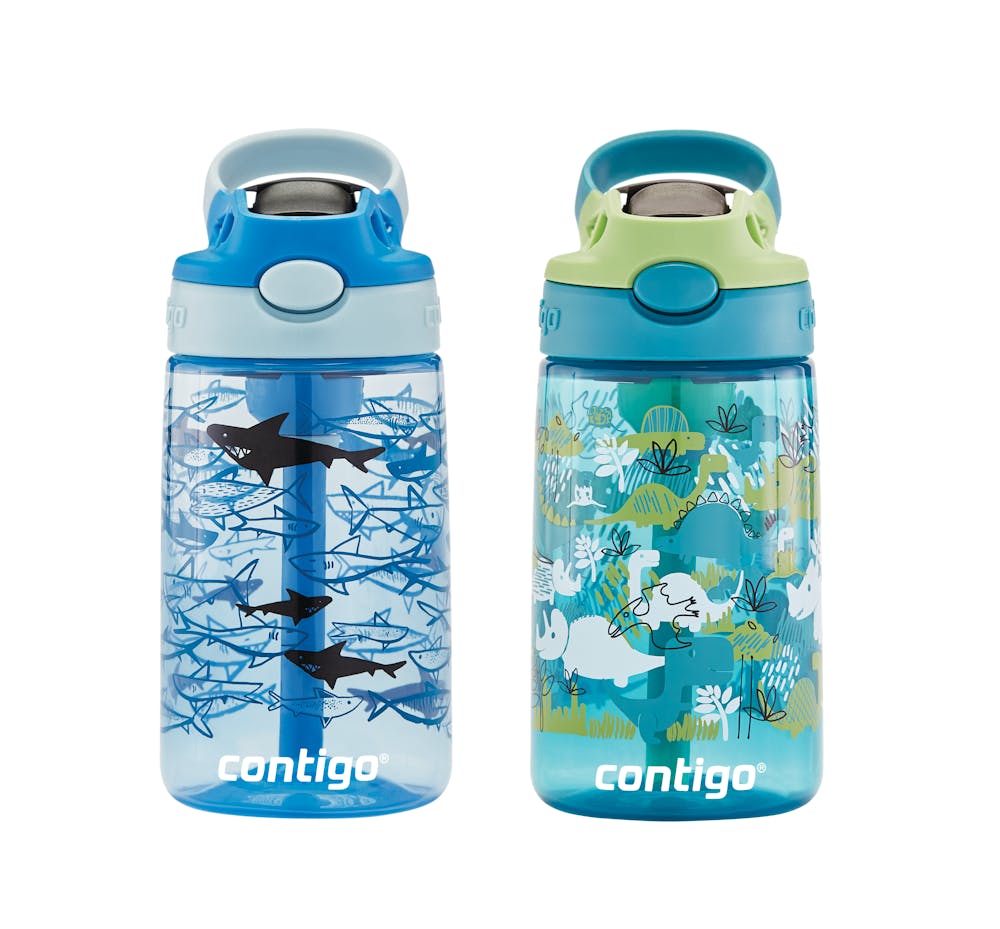 Contigo® Kids Straw Water Bottle with AUTOSPOUT® Lid, 14oz., 2 Pack (LXRW)