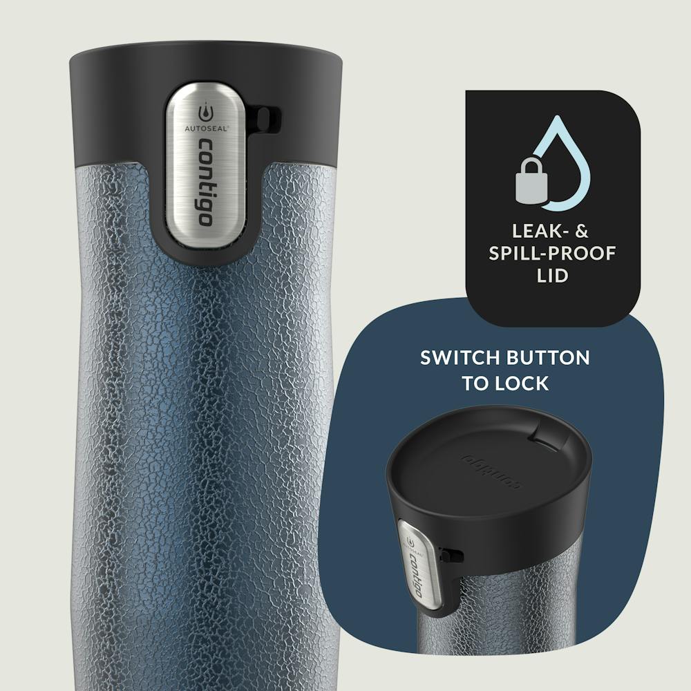 Contigo® AUTOSEAL® West Loop Vacuum-Insulated Stainless Steel Travel Mug with Easy-Clean Lid, 16 oz (5OEF)