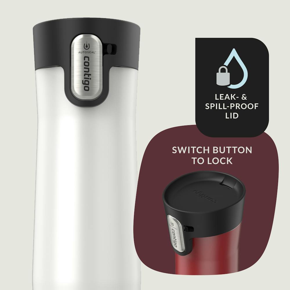 Contigo® AUTOSEAL® West Loop Vacuum-Insulated Stainless Steel Travel Mug with Easy-Clean Lid, 20 oz, 2-Pack (XXF1)