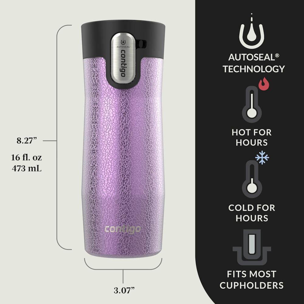 Contigo® AUTOSEAL® West Loop Vacuum-Insulated Stainless Steel Travel Mug with Easy-Clean Lid, 16 oz (5OEF)