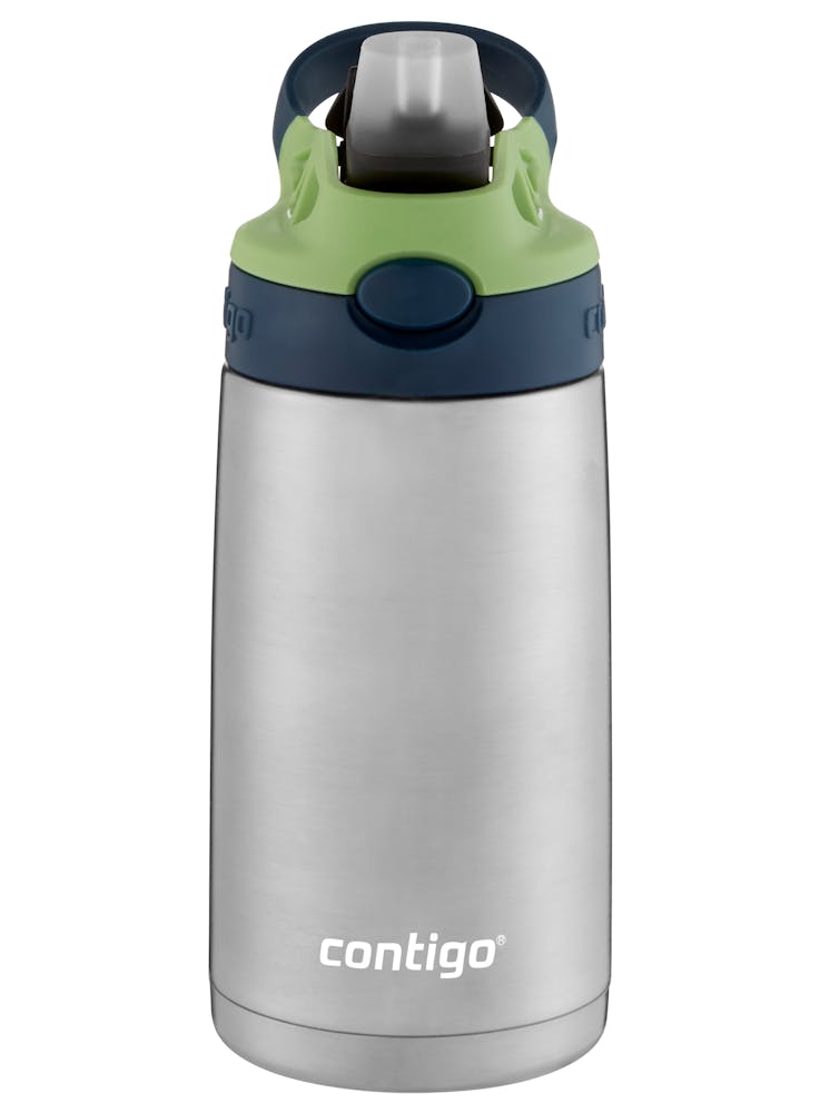 Contigo® Kids Straw Stainless Steel Water Bottle with AUTOSPOUT® Lid, 13oz (18QL)