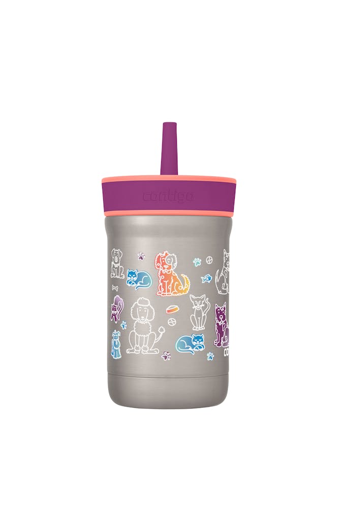 Contigo® Kids Leighton Spill-Proof Stainless Steel Tumbler with Straw, 12oz (JH8R)