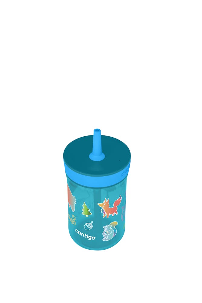 Contigo® Kids’ Leighton Straw Tumbler with Spill-Proof Leak-Proof Lid, 14oz (XKZO)