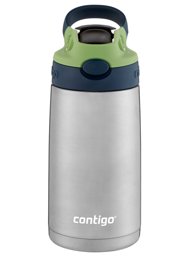 Contigo® Kids Straw Stainless Steel Water Bottle with AUTOSPOUT® Lid, 13oz (18QL)