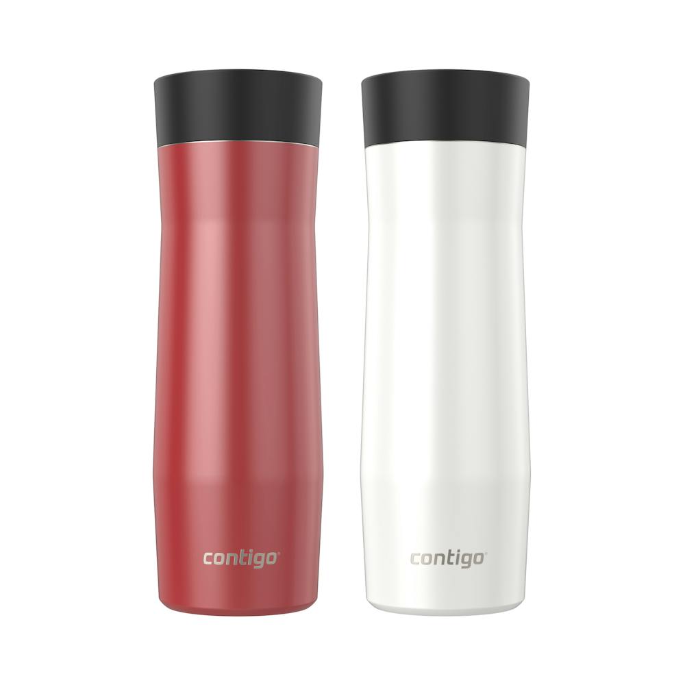 Contigo® AUTOSEAL® West Loop Vacuum-Insulated Stainless Steel Travel Mug with Easy-Clean Lid, 20 oz, 2-Pack (XXF1)
