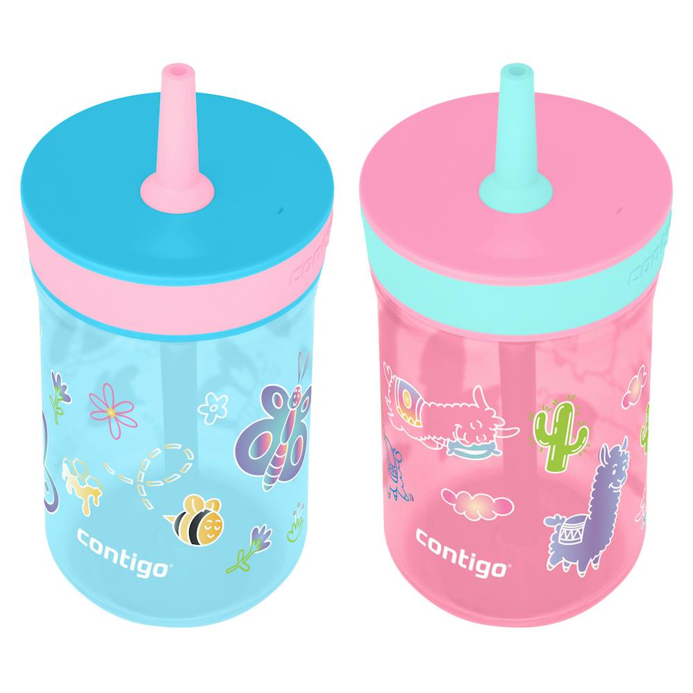 Contigo® Kids’ Leighton Straw Tumbler with Spill-Proof Leak-Proof Lid, 14oz (XKZO)