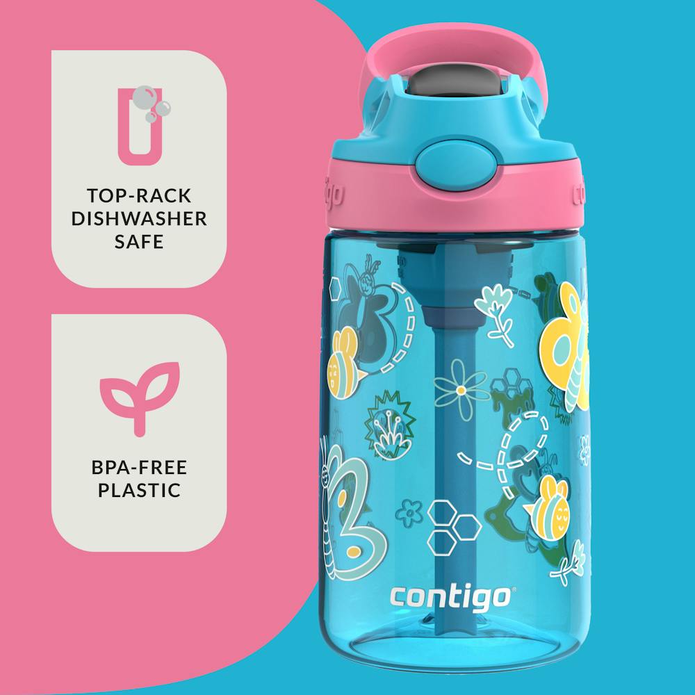 Contigo® Kids Water Bottle with Redesigned AUTOSPOUT® Straw, 14 oz (VGZ5)