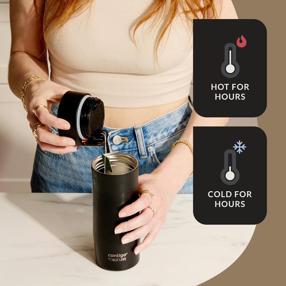 Contigo® x Ally Love West Loop 3.0 Stainless Steel Travel Mug with AUTOSEAL® Easy-Clean Lid, 16oz (AV3B)