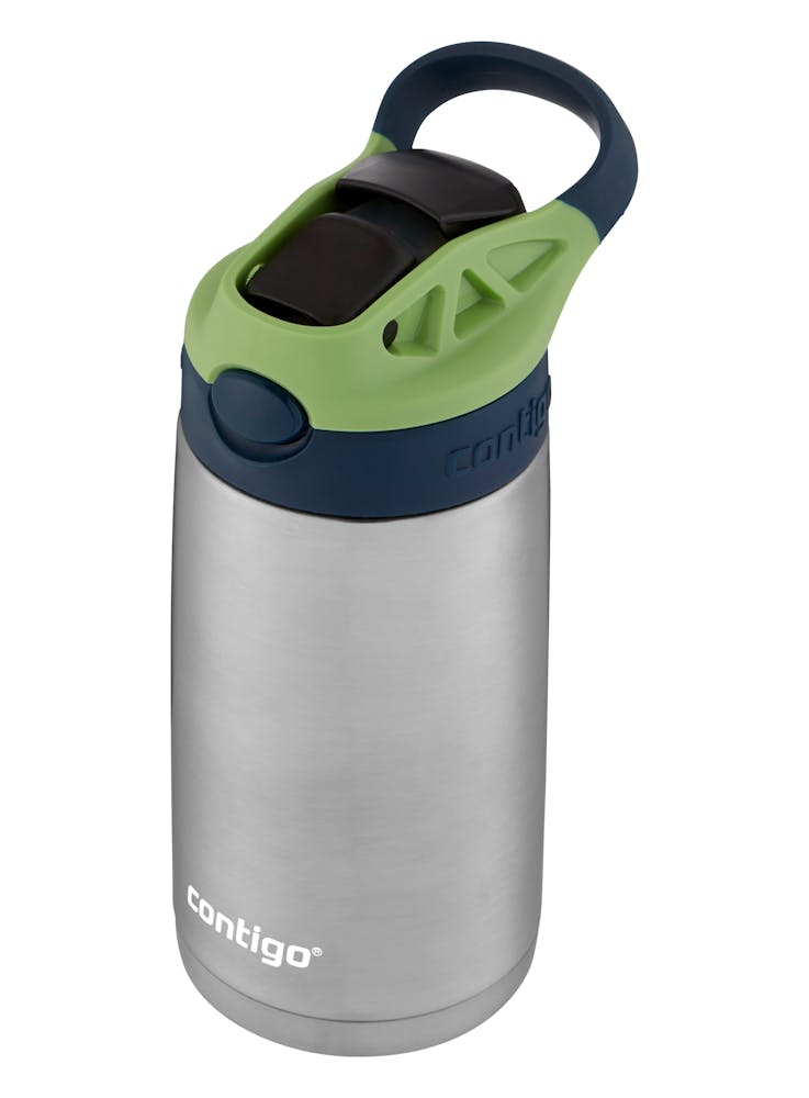 Contigo® Kids Straw Stainless Steel Water Bottle with AUTOSPOUT® Lid, 13oz (18QL)