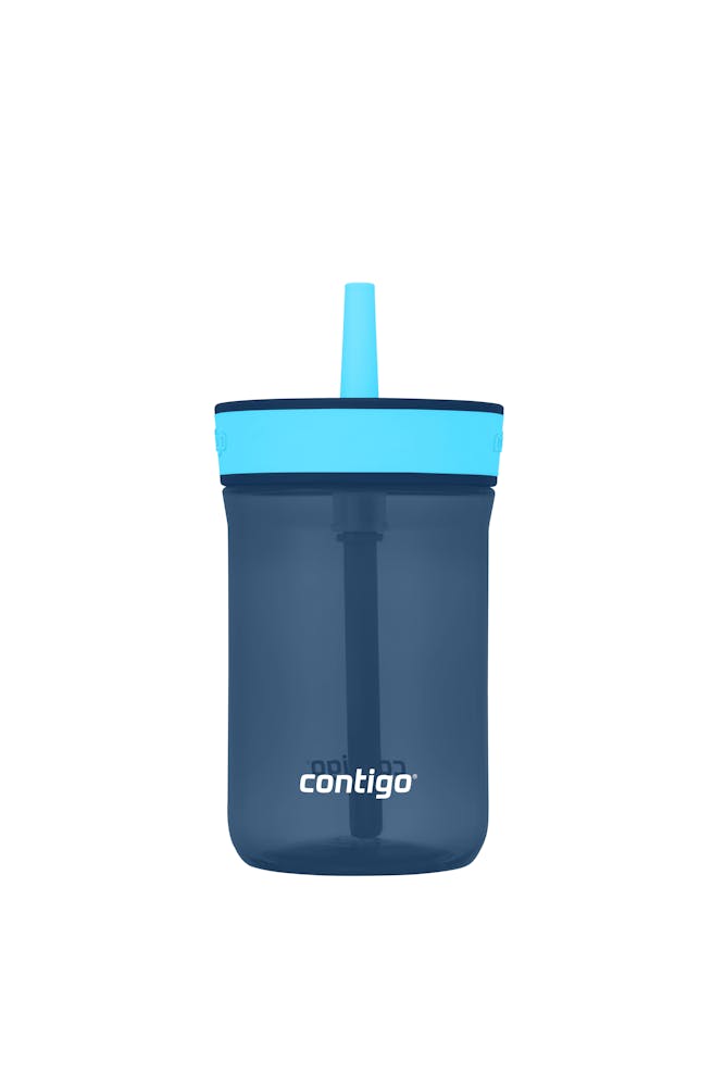 Contigo® Kids’ Leighton Straw Tumbler with Spill-Proof Leak-Proof Lid, 14oz (XKZO)