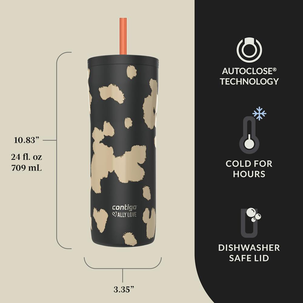 Contigo® x Ally Love Streeterville 2.0 Stainless Steel Tumbler with Straw, 24oz (B74I)