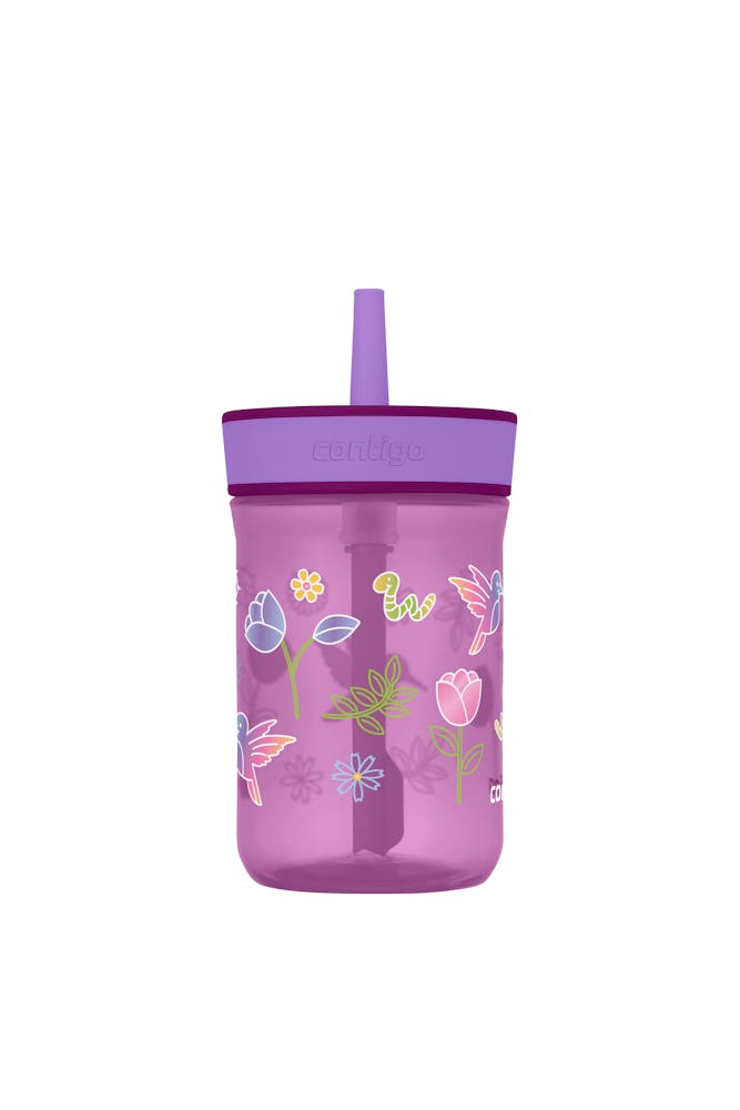 Contigo® Kids’ Leighton Straw Tumbler with Spill-Proof Leak-Proof Lid, 14oz (XKZO)