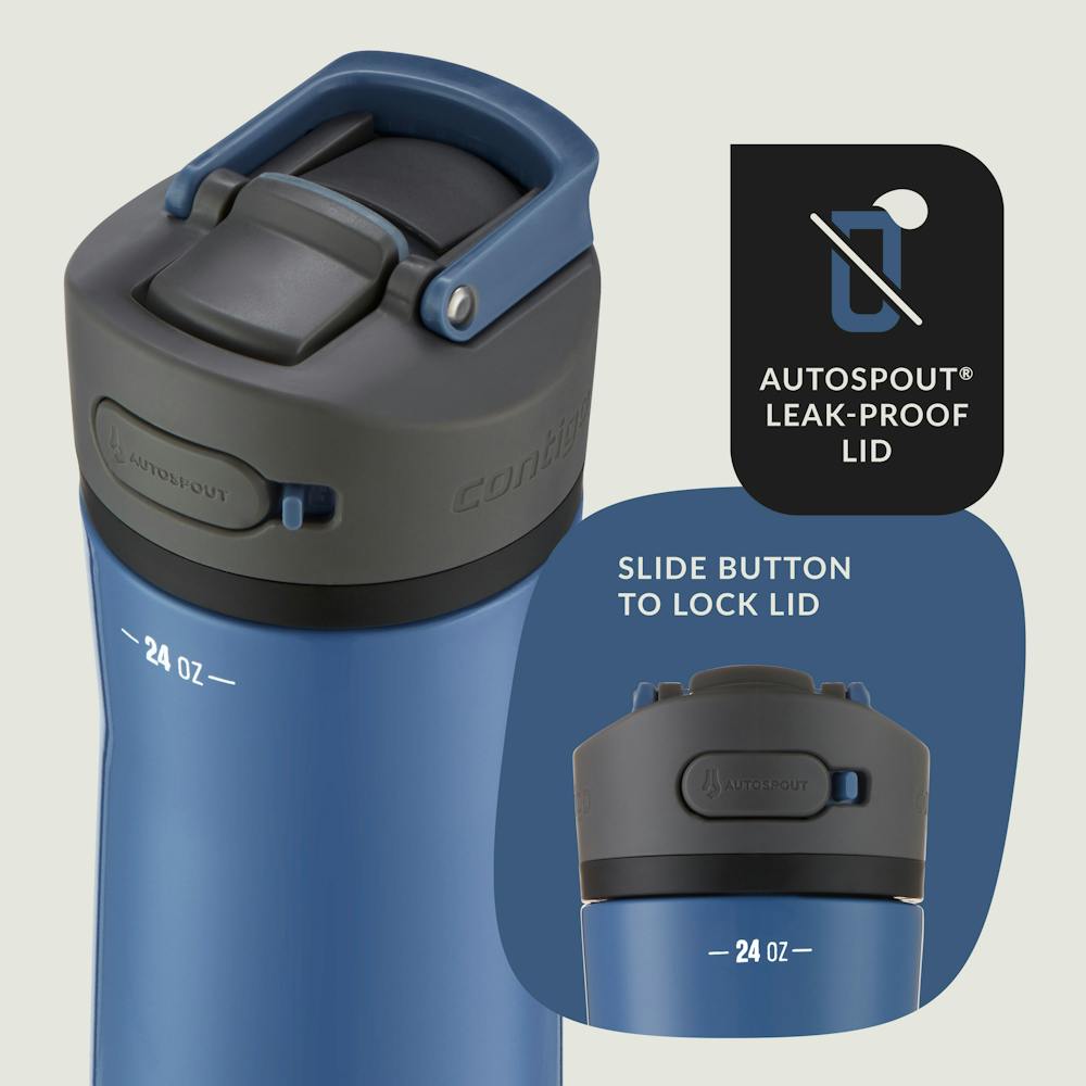 Contigo® Ashland Chill 2.0 Stainless Steel Water Bottle with AUTOSPOUT® Lid, 24oz (272N)