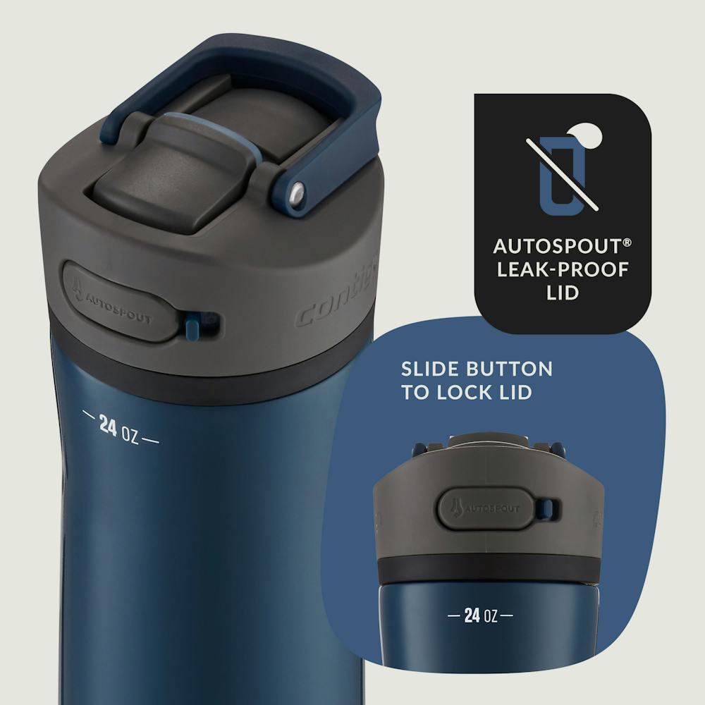 Contigo® Ashland Chill 2.0 Stainless Steel Water Bottle with AUTOSPOUT® Lid, 24oz (272N)
