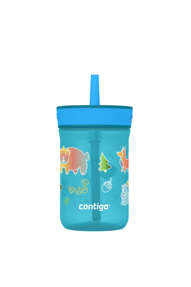 Contigo® Kids’ Leighton Straw Tumbler with Spill-Proof Leak-Proof Lid, 14oz (XKZO)