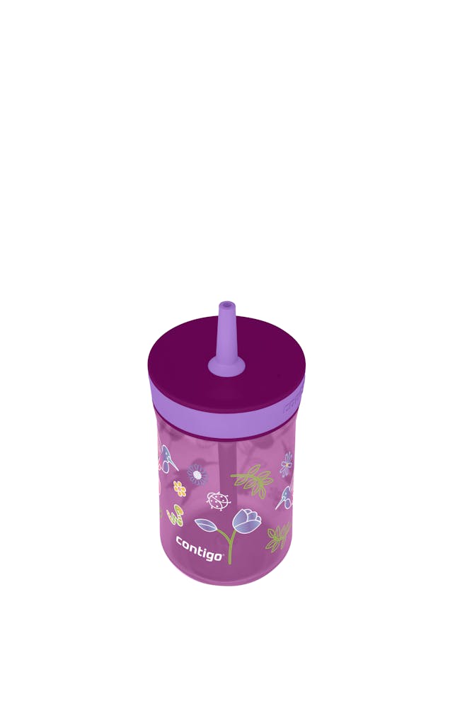 Contigo® Kids’ Leighton Straw Tumbler with Spill-Proof Leak-Proof Lid, 14oz (XKZO)